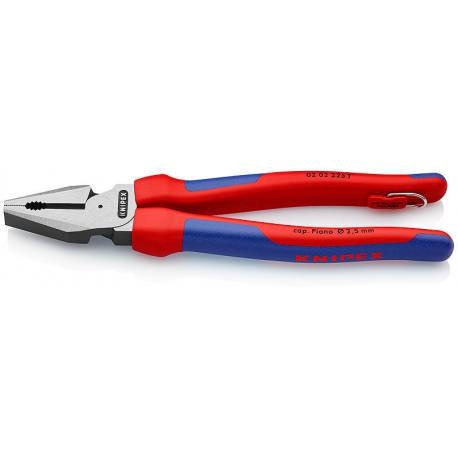 Alicate universal Knipex 02 02 225 T con anilla de seguridad anticaida