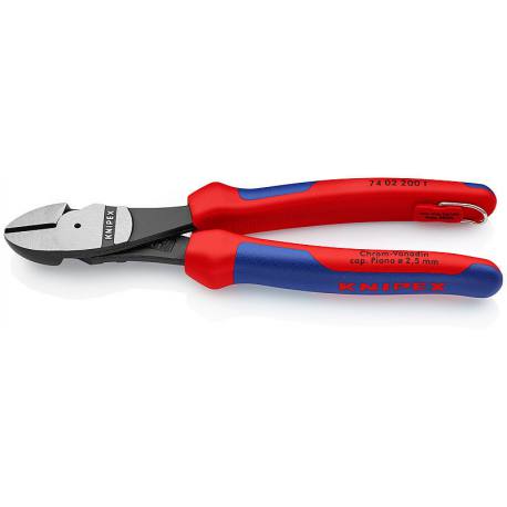 Alicate de corte diagonal Knipex 74 02 200 T con anilla de seguridad anticaida