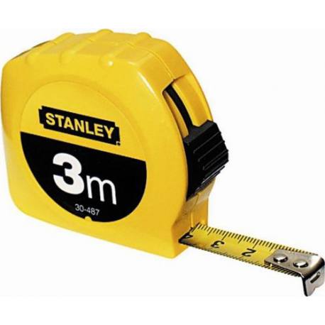 Flexómetro Stanley Easylock con freno 3 mt x 12,7 mm