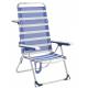 Silla de playa convertible en cama Alco Fibreline 6705ALF azul