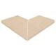 Gres porcelánico Cartabón exterior peldaño recto EVO Beige GRESMANC