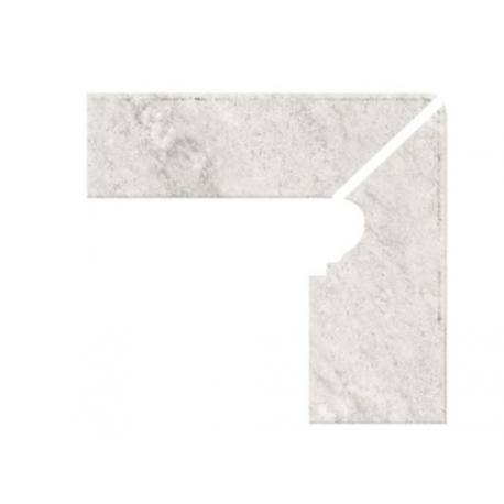 Gres porcelánico Zanquín fiorentino izquierdo Piedra Blanca GRESMANC