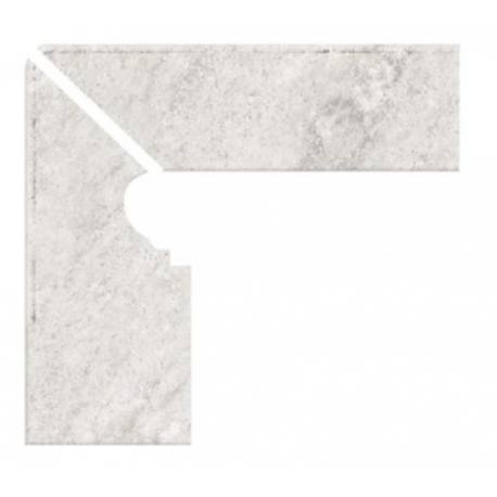 Gres porcelánico Zanquín fiorentino XL derecha Piedra blanca GRESMANC