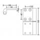 Bisagra SN 120 izquierda inoxidable San Antonio