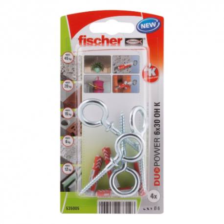 fischer DUOPOWER 6 x 30 OH con gancho de ojo