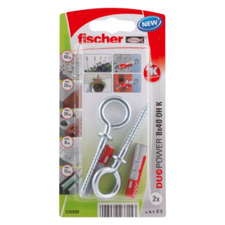 fischer DUOPOWER 8 x 40 OH con gancho de ojo