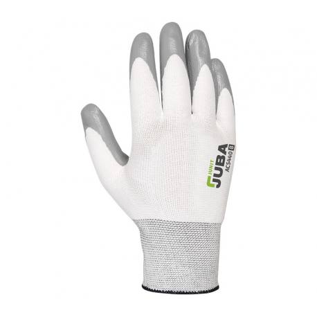 Guantes de nylon con palma de nitrilo Juba 10 unidades