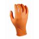 Guantes de nitrilo desechable naranja 50 uds