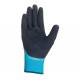 Guante nylon con doble recubrimiento de latex azul