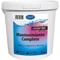 Cloro multifunción para piscinas sin cobre 5Kg especial poliéster liner