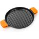 Plancha grill 32 cm rayas hierro redonda Efficient