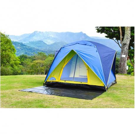 Malla suelo para camping color verde