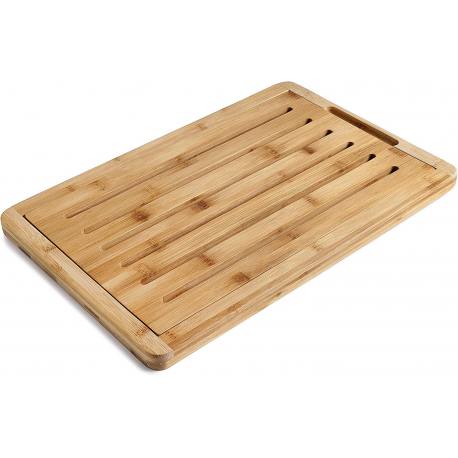 Tabla de bambú para corte de pan de 38 x 25 cm