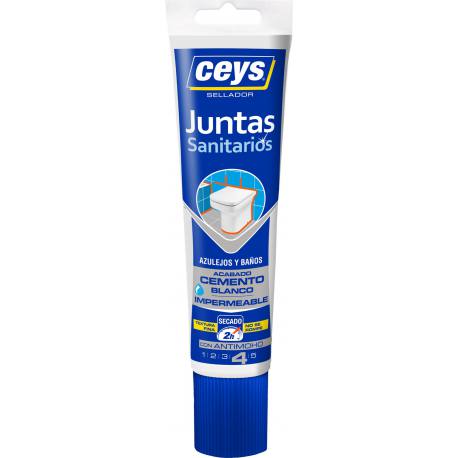 Silicona top juntas banos y azulejos blanco 125 ml