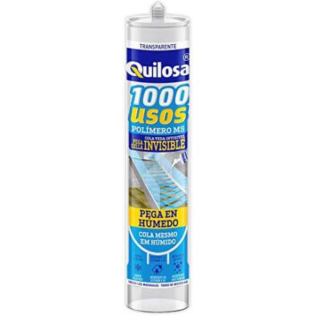 Sellador Quilosa MS para cristal invisible 280 ml