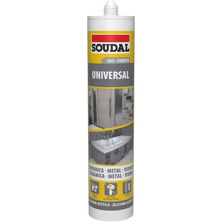 Silicona gris universal 280ml soudal