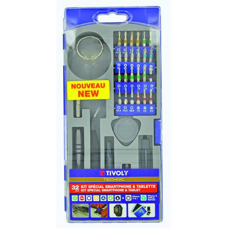 Kit reparacion smartphone/tablet 32 piezas