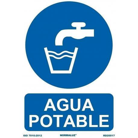 Señal PVC 21 x 30 Agua potable