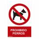 Señal de PVC 30 x 40 cm Prohibido perros