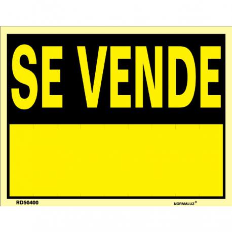 Cartel plastificado Se vende 45 x 70 cm