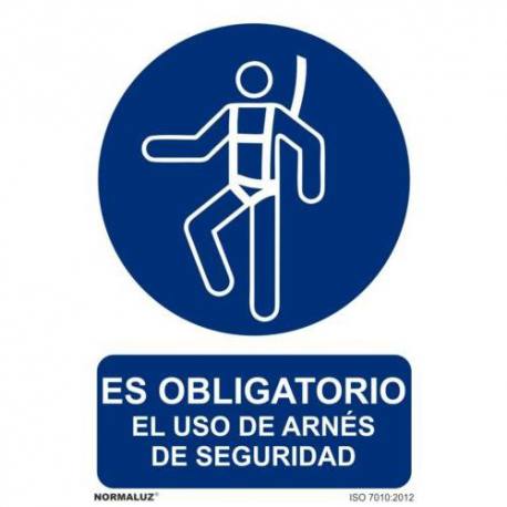 Señal PVC obligatorio uso del cinturón de seguridad 21 x 30 cm