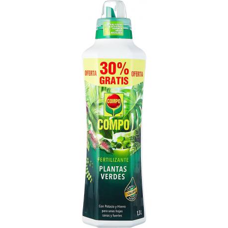 Fertilizante líquido plantas verdes 1000 + 300 ml Compo