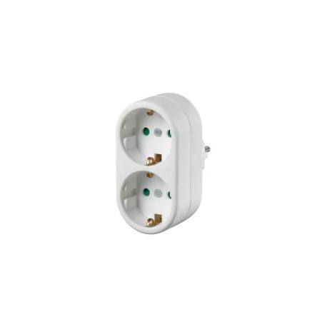 Adaptador multiplicador 2T blanco