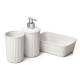 Set de vaso, organizador y dosificador para baño Tatay Baobab