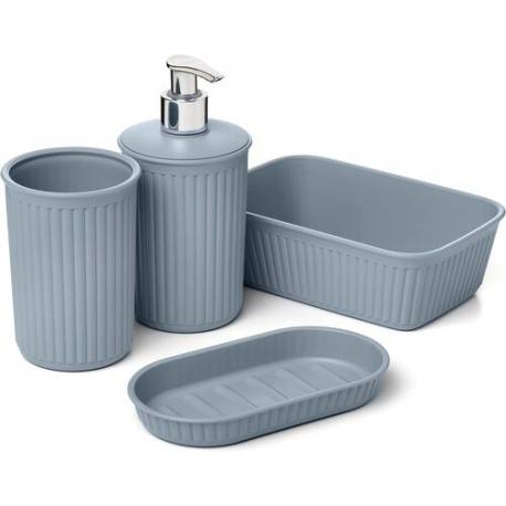 Set 4 piezas para baño 0,7 L Tatay Baobab varios colores